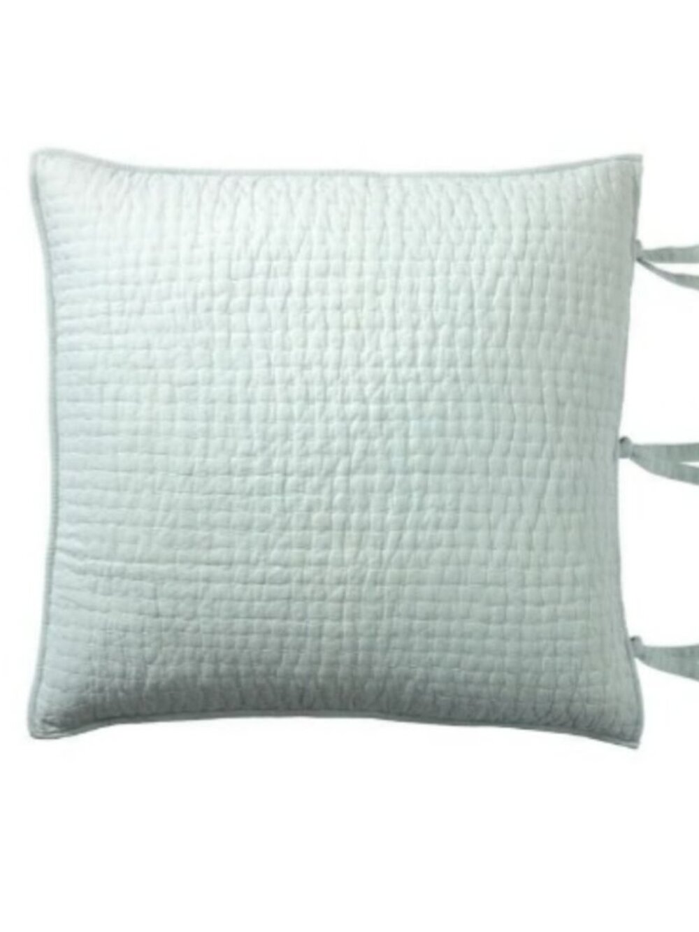 Pottery Barn Pick-Stitch Handcrafted Euro Linen Sham Pale Blue